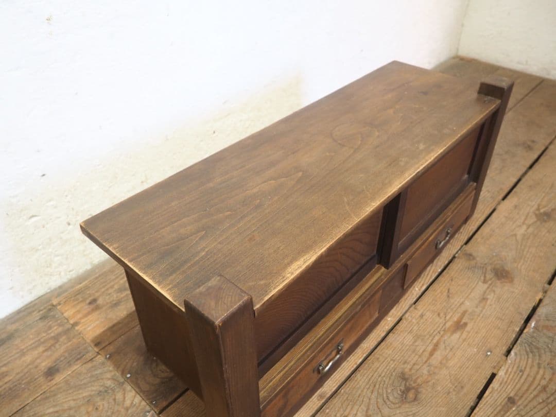 1231 アンティーク 置き床 飾り棚 展示台 陳列台 骨董 レトロ ケース