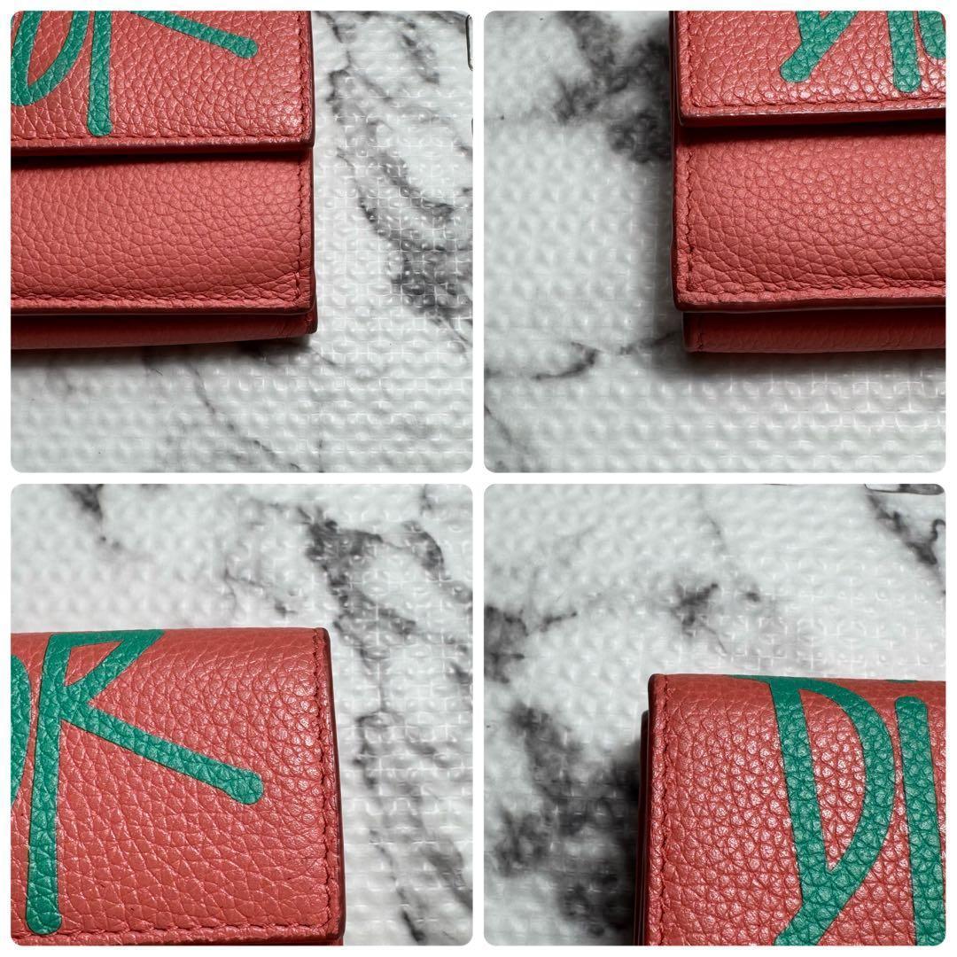 未使用級◎Dior x Shawn Stussy 三つ折り財布 コラボ 箱付き