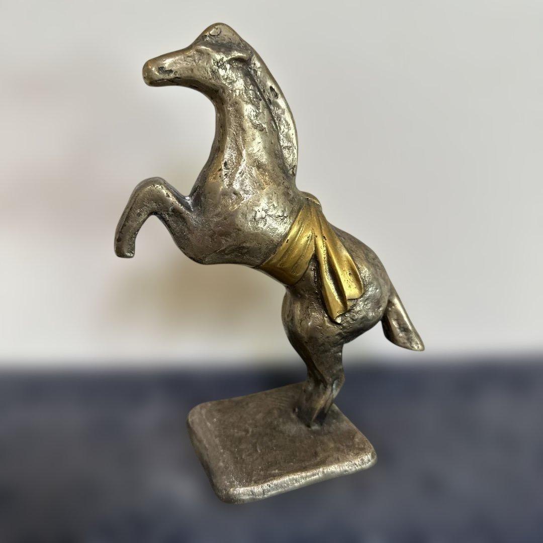 馬の彫刻 ゴールド - メルカリ