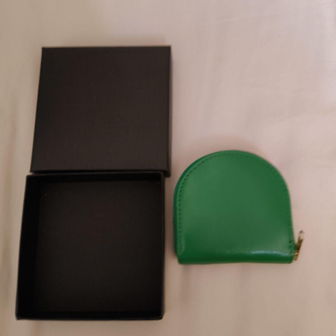 皇居　緑色　菊の紋章　小銭入れ