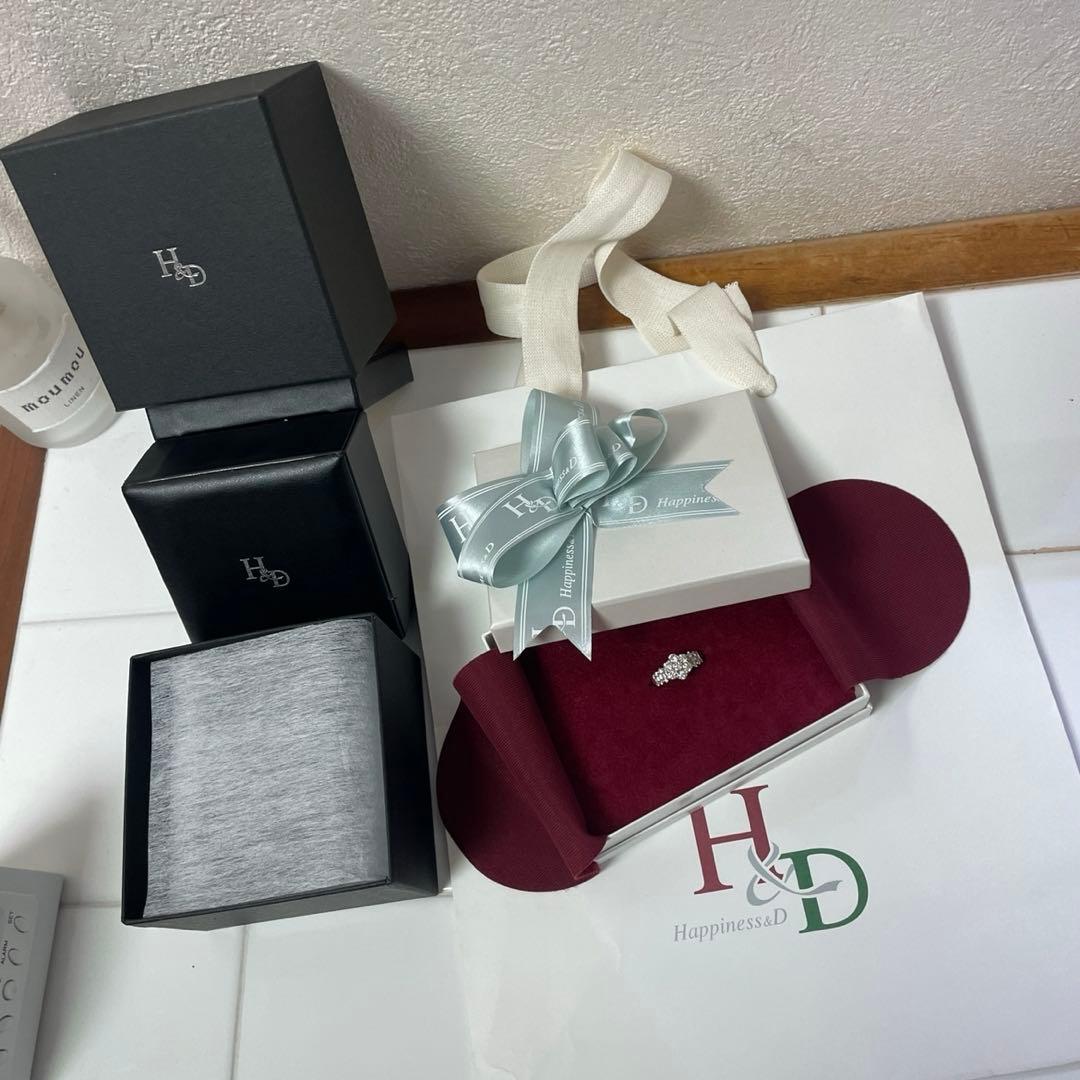 フラワー　プラチナ950 ダイヤモンド リング　指輪 13号