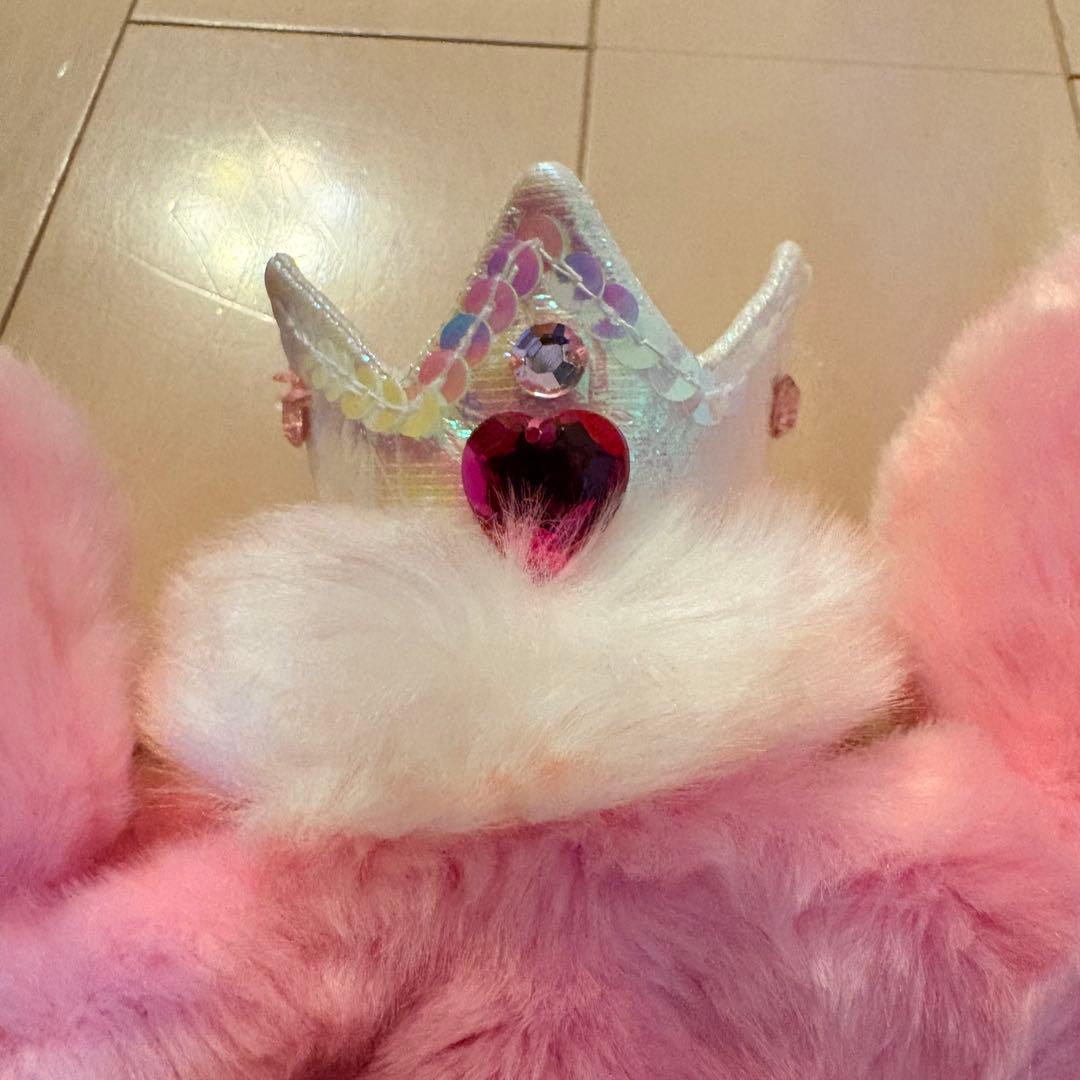 ファンキャップ 美品】希少 ミニー 王冠 ピンク ディズニー 正規品