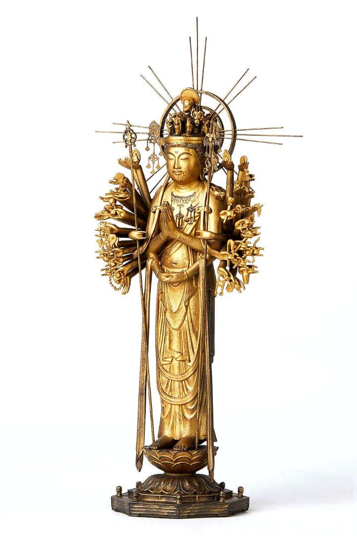 松久宗琳 聖観世音菩薩 純銀 製 ] 造幣局刻印有 仏像 観音菩薩 観音