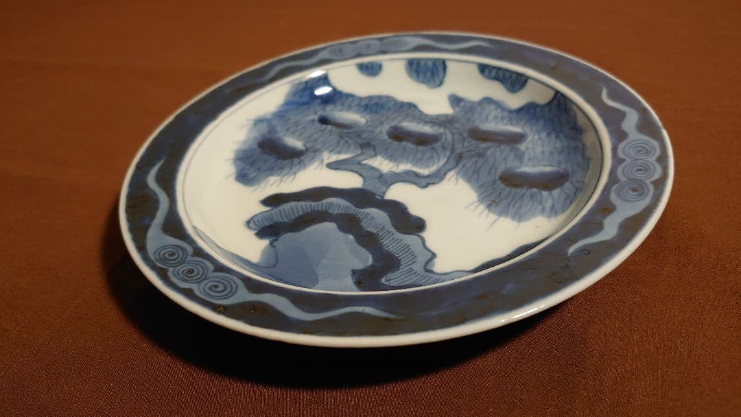 古九谷　古伊万里　染付　古染付　果実文　アンティーク伊万里　江戸期　１客