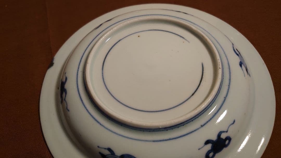 古九谷　古伊万里　染付　古染付　果実文　アンティーク伊万里　江戸期　１客