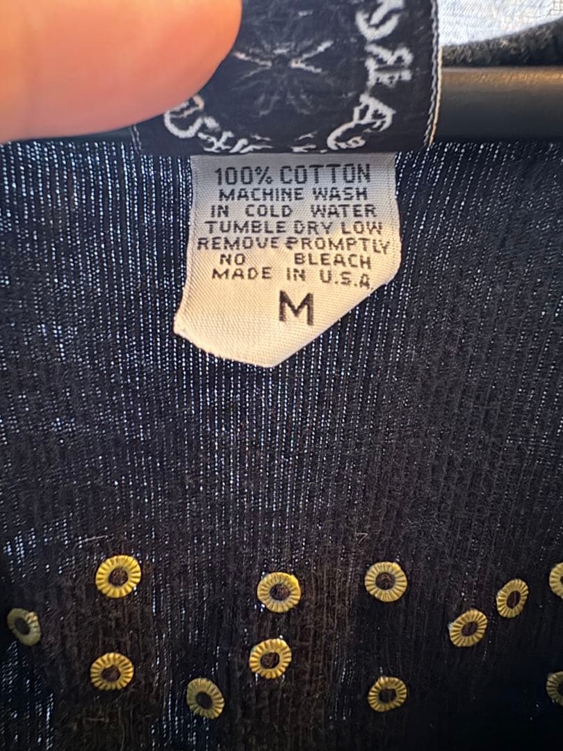 希少Chrome Hearts ロゴクロス リブタンクトップ　ブラックM