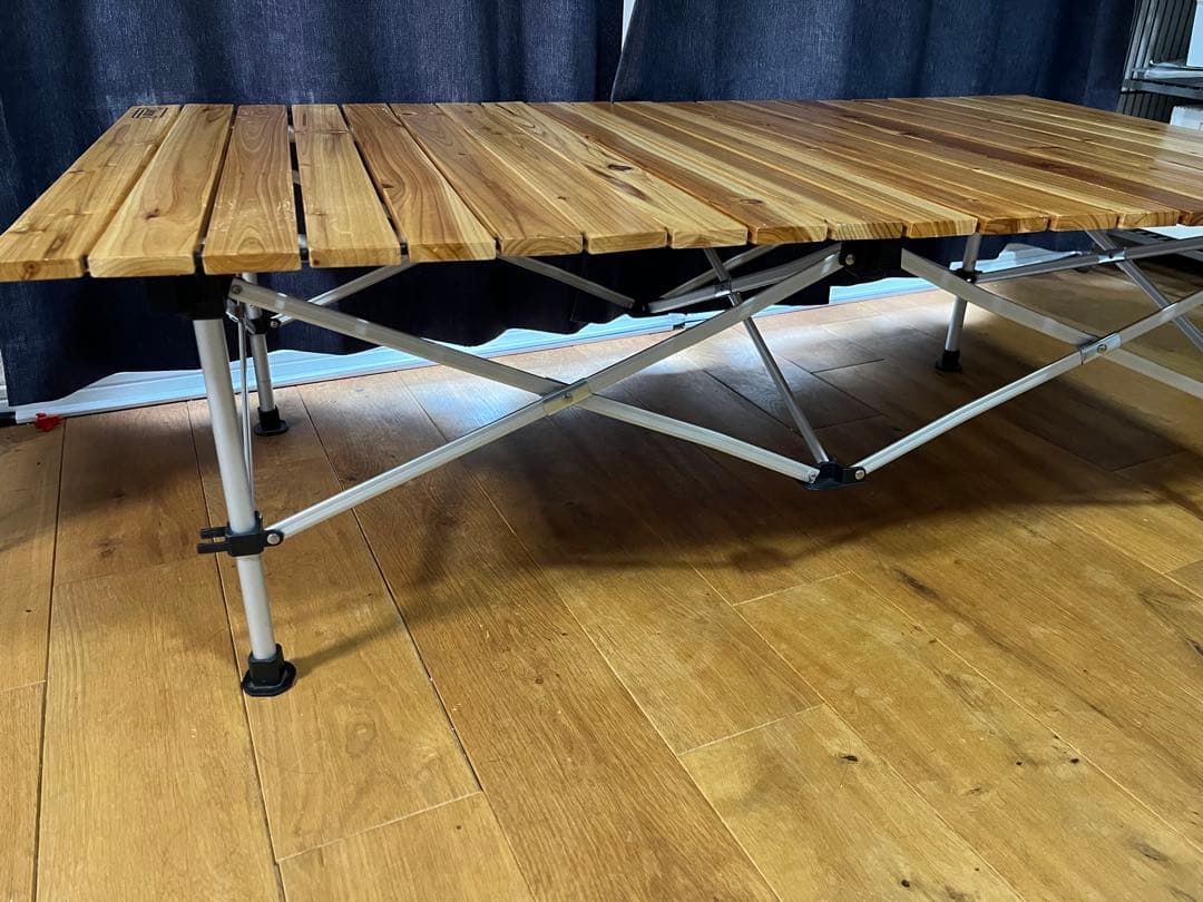 Coleman ナチュラルウッドロールテーブル 120 廃番 希少の通販はau PAY