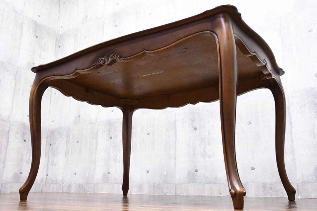 EGK54 カリモク 猫脚 彫刻 ダイニングテーブル DP4200 クラシック