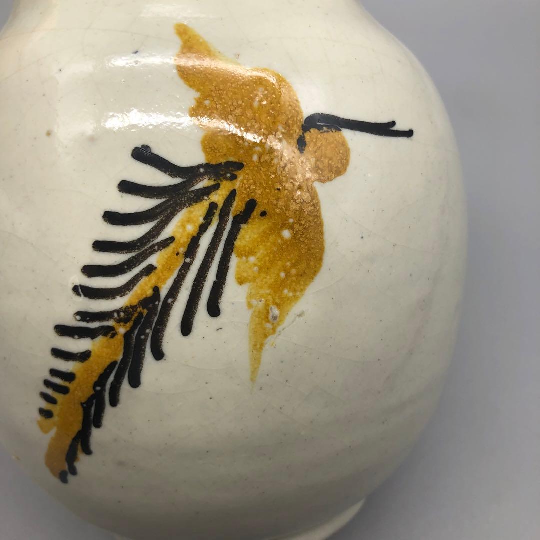 メキシコプエブラタラベラ焼ビンテージ陶器伝統工芸バード鳥デキャンタ