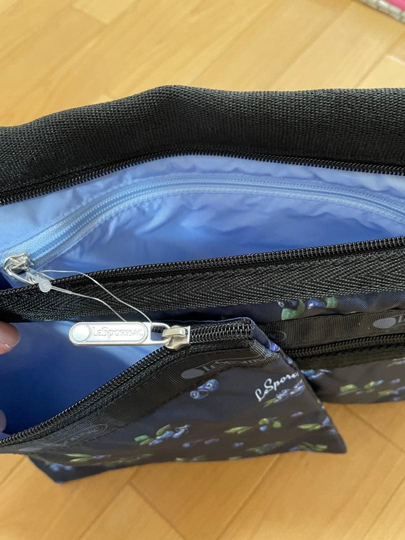 めぐみ　レスポートサック　デラックスエブリデイ　未使用品　ネイビー