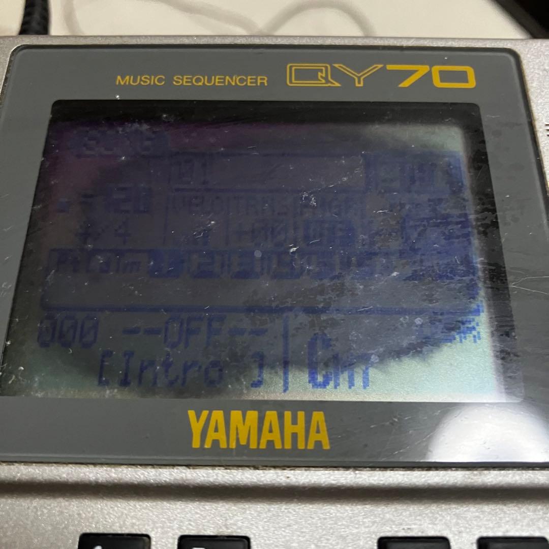 本体のみ、画面やけあり]YAMAHA ヤマハ QY70 音源モジュール