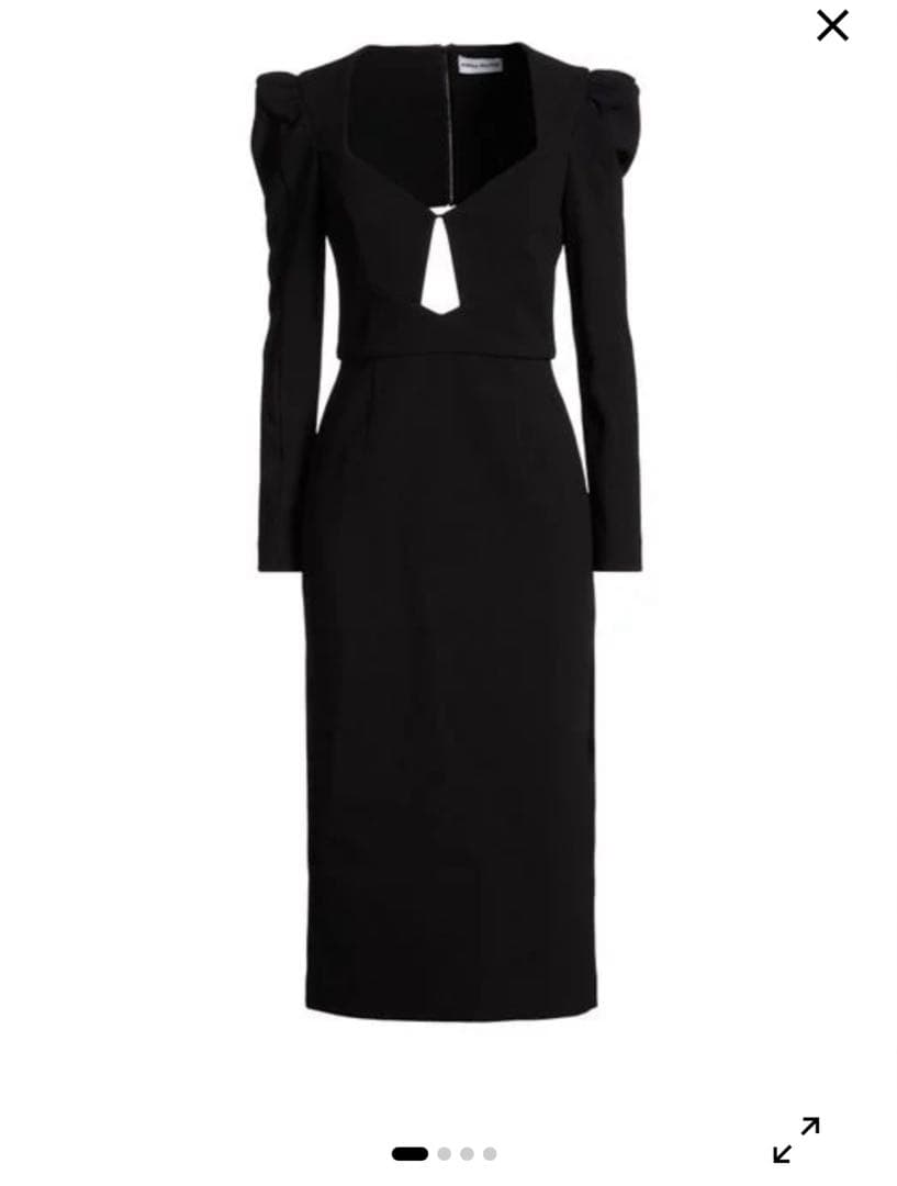 【ろく様】REBECCA VALLANCE カットアウトブラックドレス