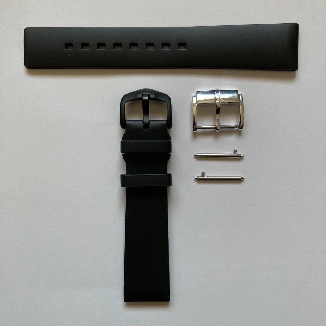 ヒルシュ・ピュアHIRSCH Pure(ラグ幅20ミリLサイズ)ブラック+黒尾錠