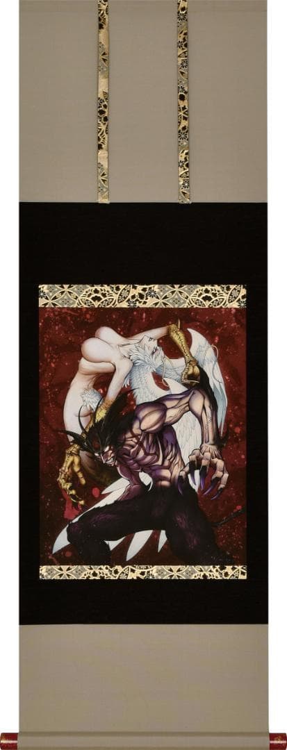 デビルマン 永井豪画業五十周年記念 掛軸 複製原画 原作版 新品未使用 日本製