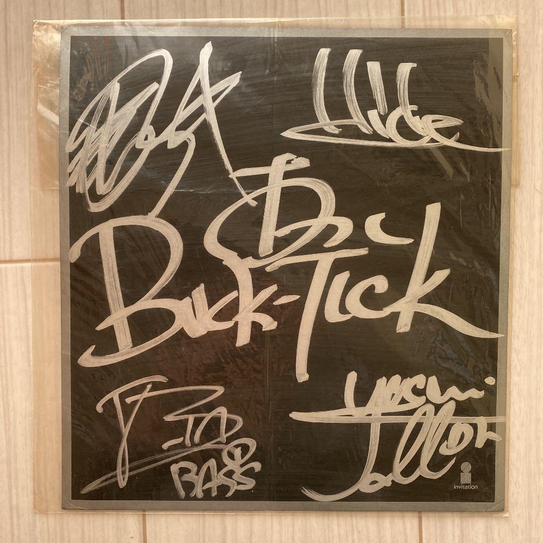 バクチク BUCK-TICK 初期 直筆サイン色紙 メンバー全員