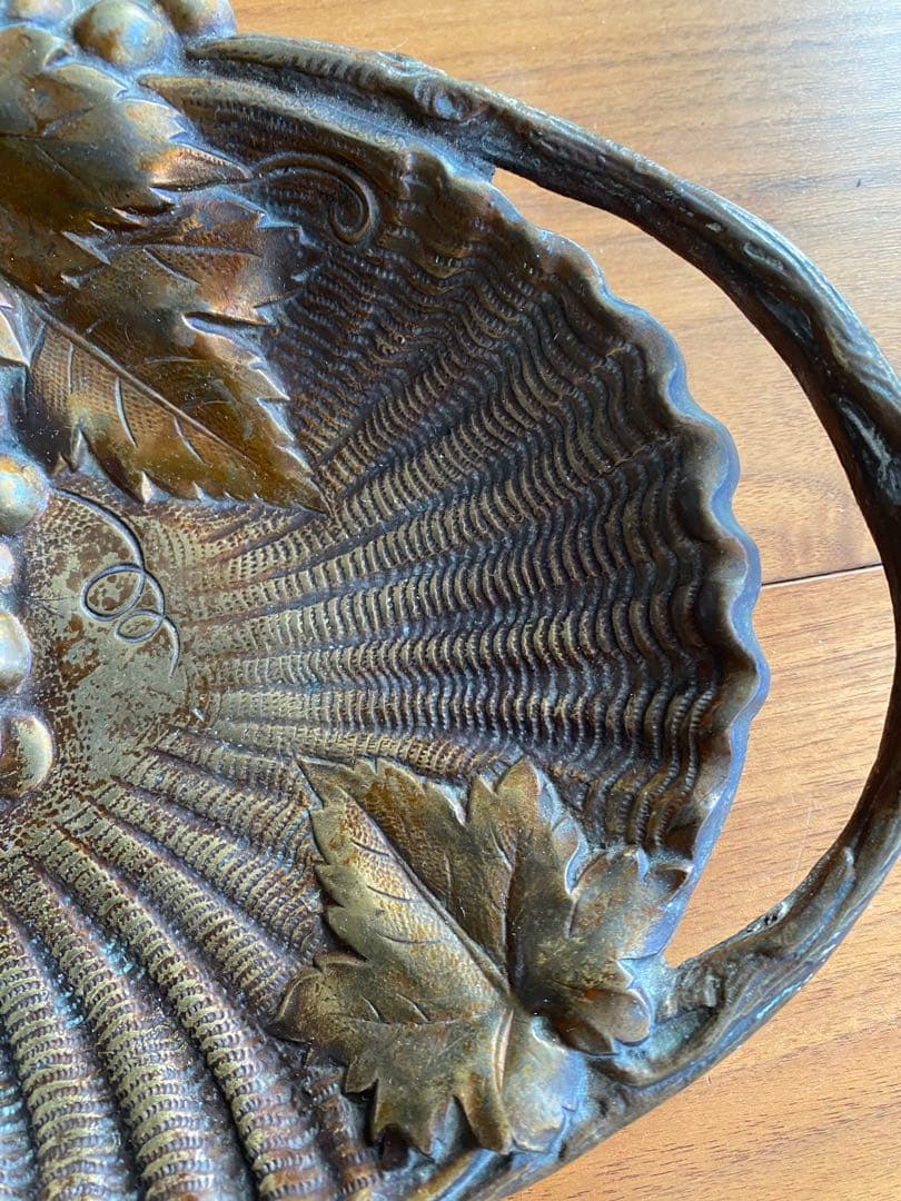 フランス アンティーク ブロンズ ブドウと葉 アール・ヌーヴォー