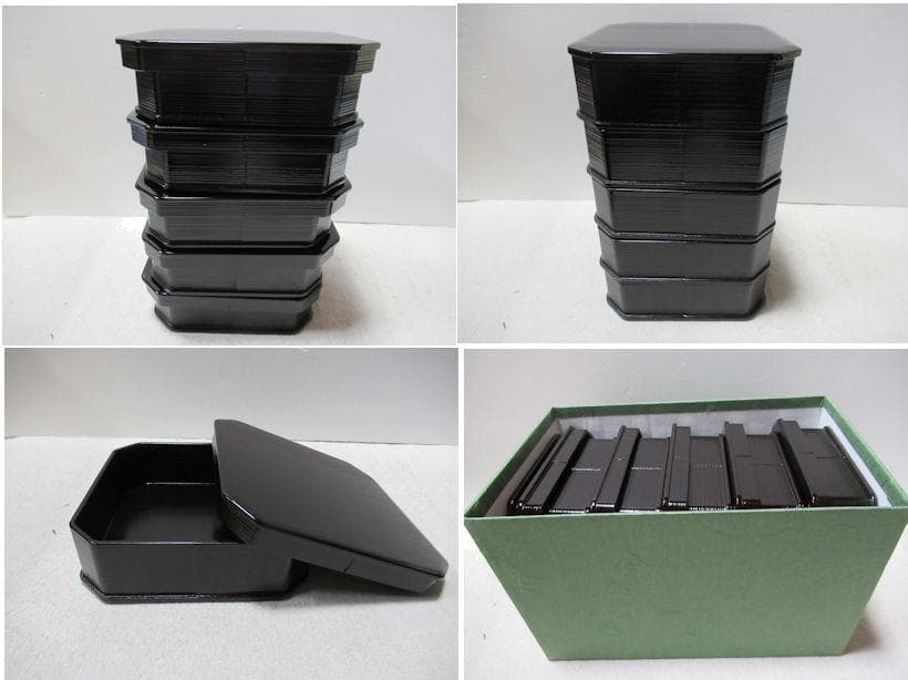 茶懐石道具　縁高重　被蓋X５個　平蓋X1　助田宗明共箱