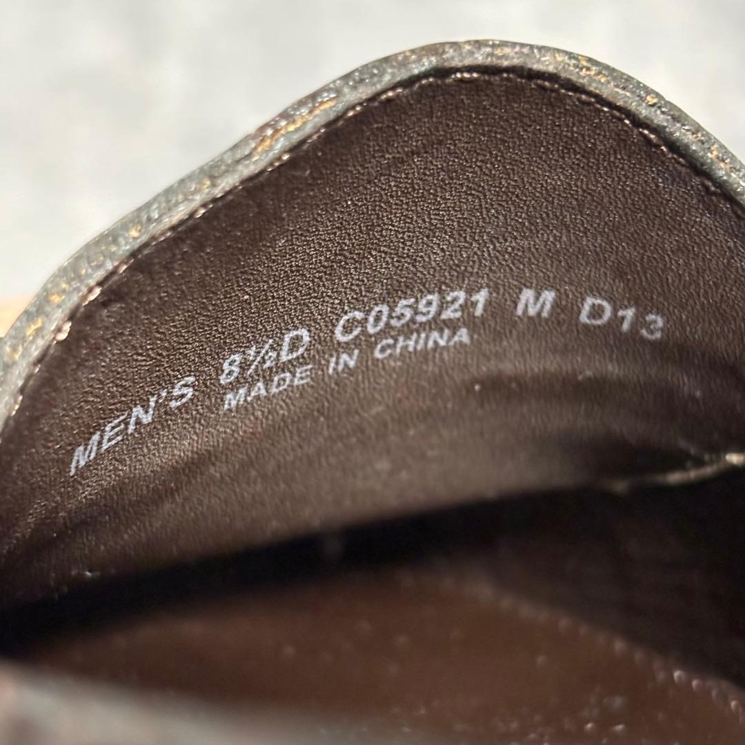 未使用級　コールハーン　ドライビングシューズ　クロコ型押し　ブラウン　1918