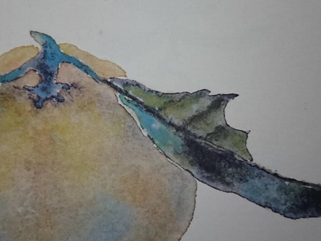 片岡 鶴太郎、【ゆず】、希少画集画、状態良好、四季、自然