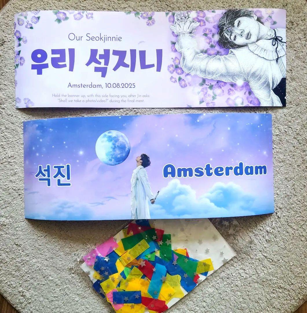 レア‼️】BTS JIN ジン ツアー野球シャツ アムステルダム L新品未開封