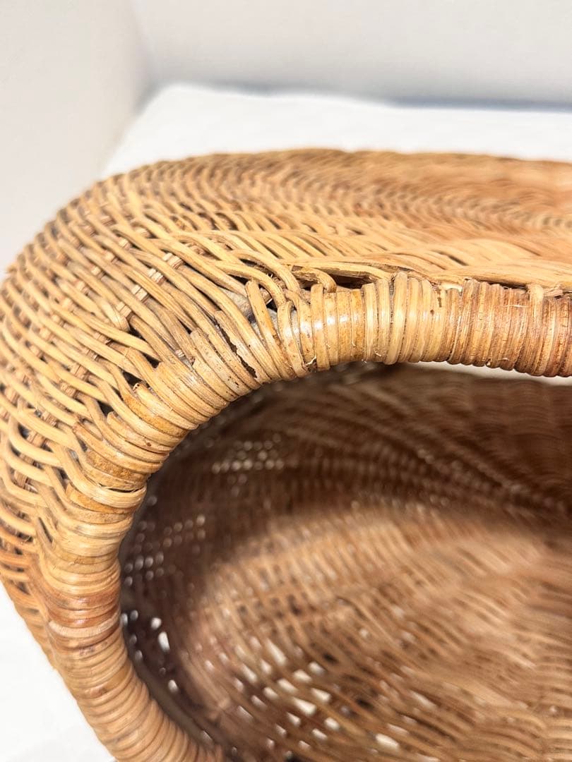 IKEA ガムレフルト ラタン製収納付きスツール