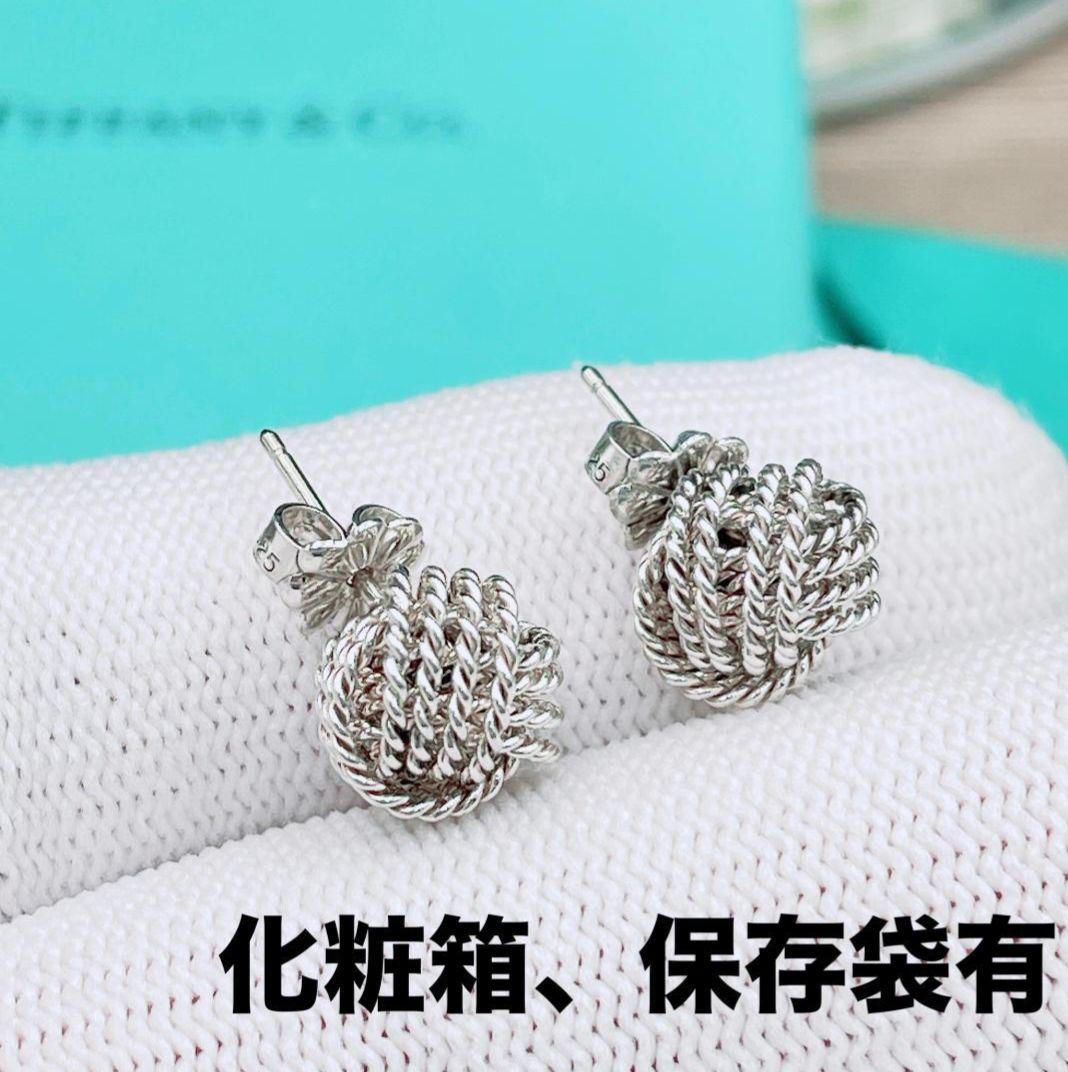 ◇ティファニー◇ サマセット ツイストノット メッシュ ピアス 925