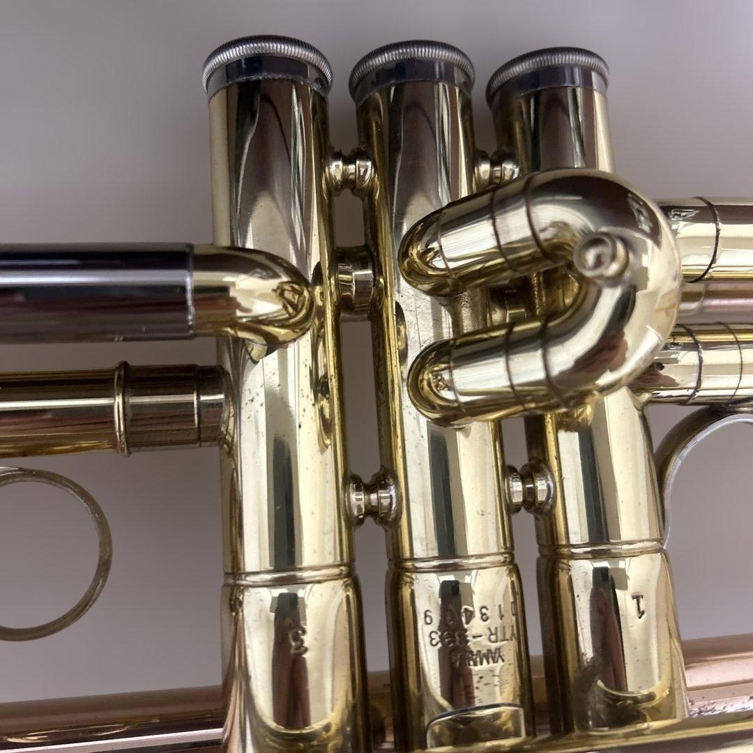 希少✨YAMAHA トランペット　YTR-333 赤ベル ハードケース付き 名機