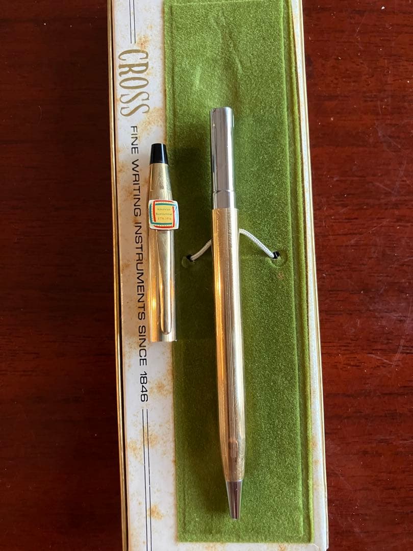 Cross 金メッキ 12KT ボールペン ビンテージ 箱付き Cross 金メッキ