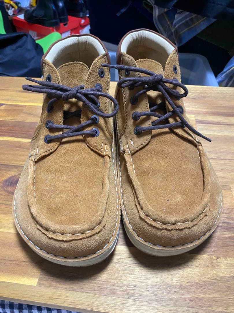 ビルケンシュトック　ブラウン スエード モカシン