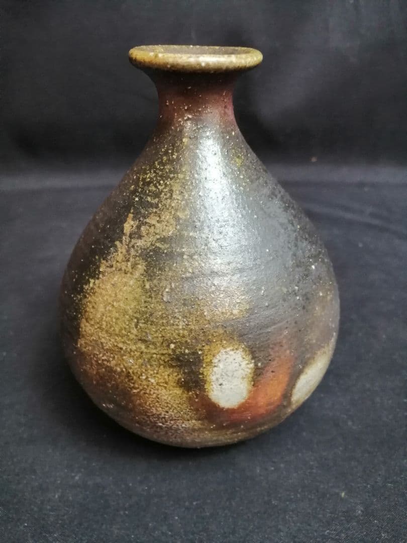 【茶道具】伊勢崎満造　備前酒器　懐石道具281