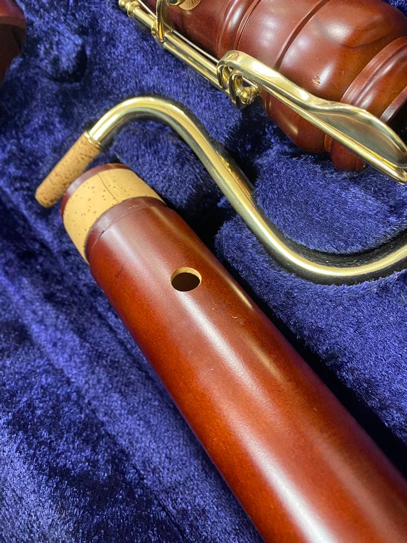 YAMAHA 木製バスリコーダー 専用ソフトケース付き