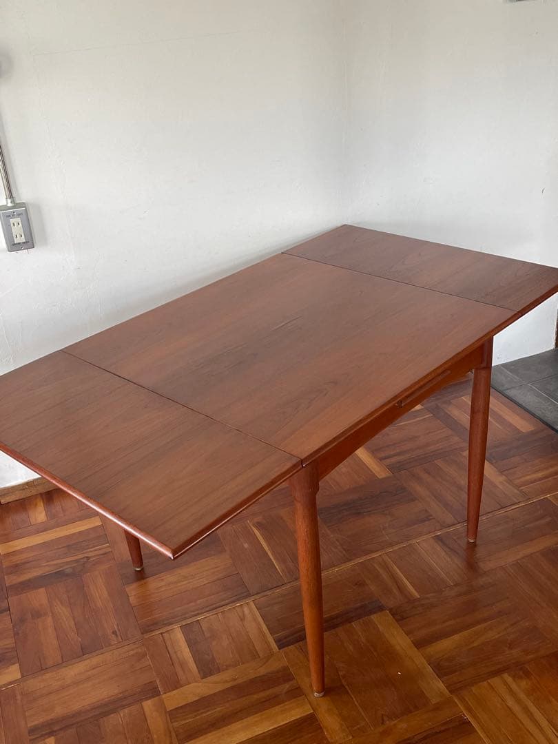 北欧 ヴィンテージ チーク エクステンション ダイニング テーブル