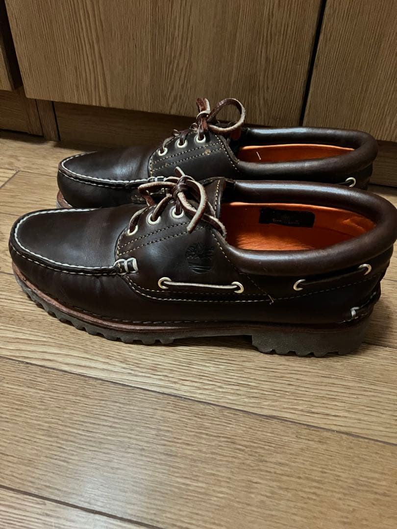 Timberland 3eye モカシン　ブラウン 25cm UK7.5