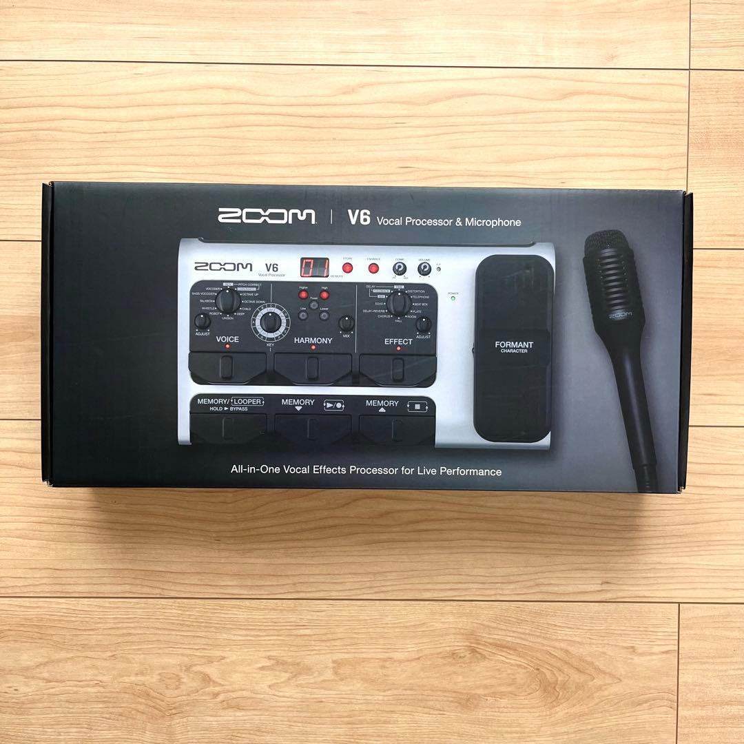 ZOOM ズーム　V6 Vocal Processor エフェクター　マイク付き
