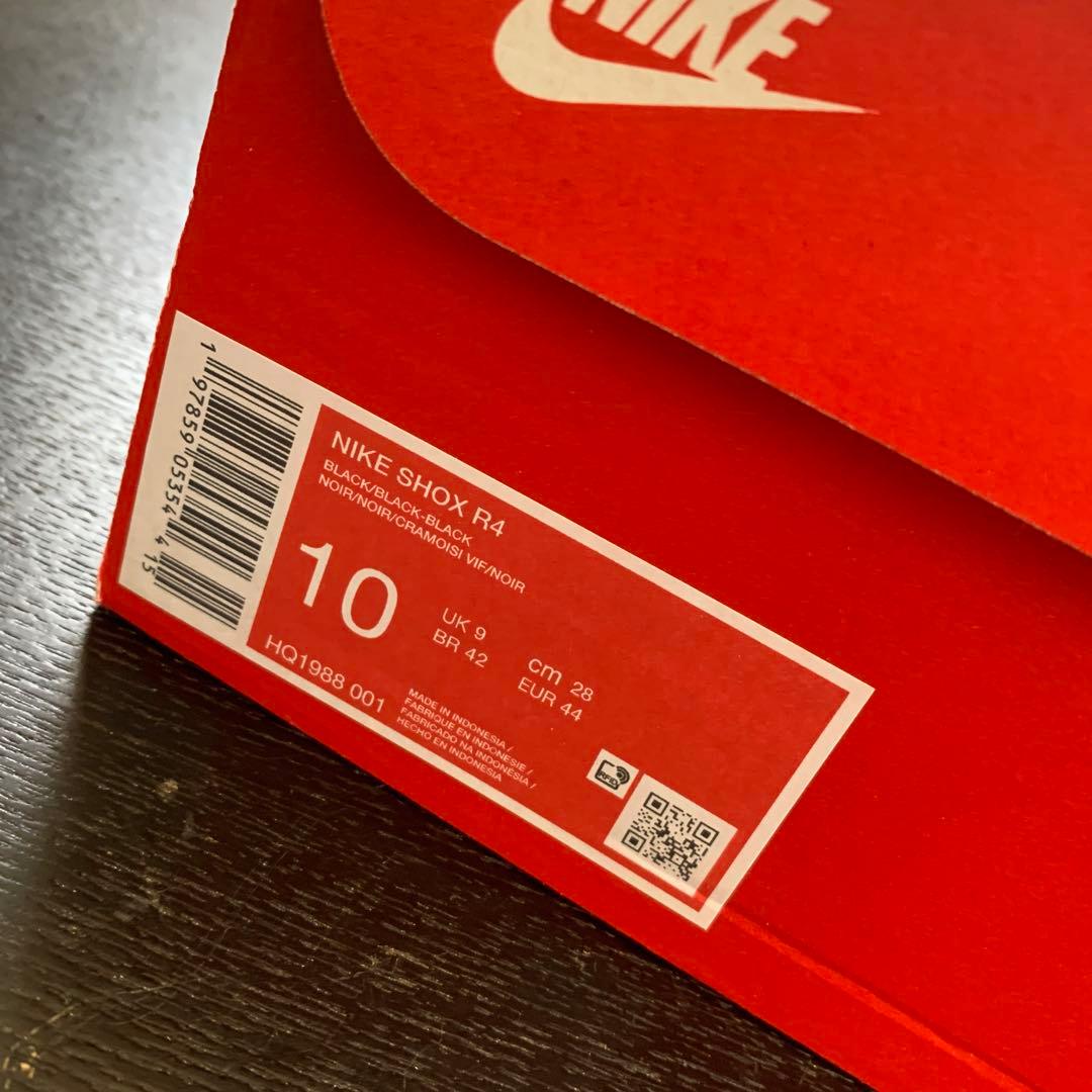 NIKE SHOX R4 ブラック 10 (UK)