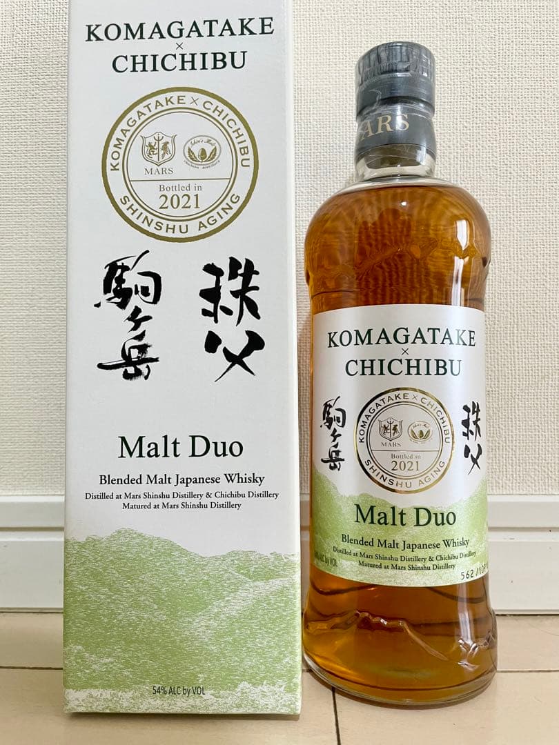 マルスウイスキー モルトデュオ 駒ヶ岳×秩父 未開栓箱ありMalt Duo