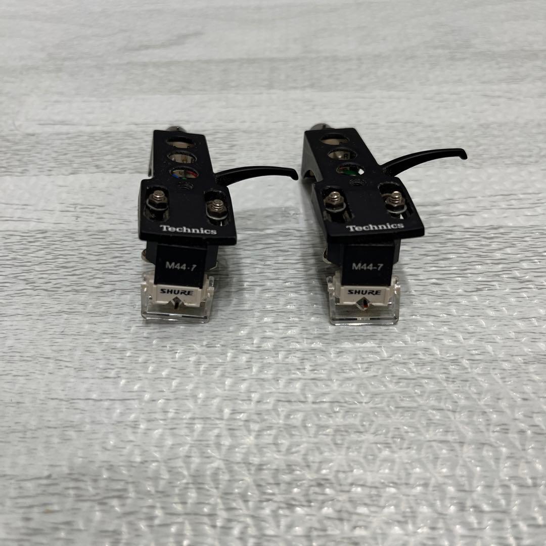 SHURE M44-7 カートリッジ Technics ヘッドシェル 2個セットヘッド