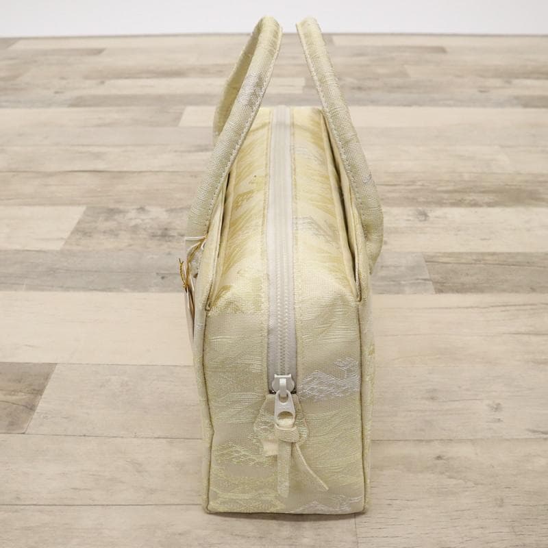 《和装バッグ◆利休バッグ□名物裂■有栖川文様＊ゴールド　紗♪Z7-18》