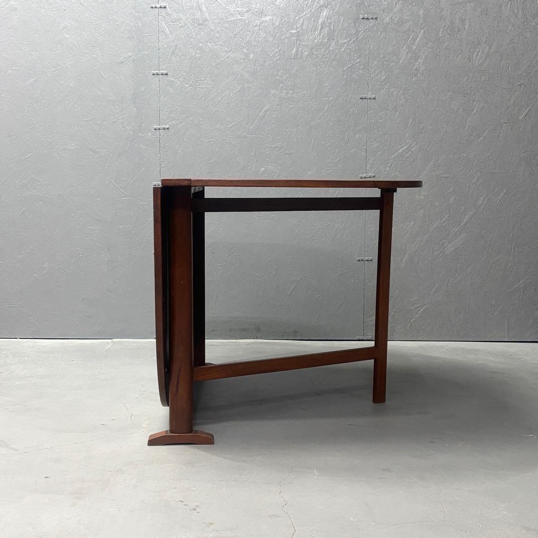 英国 ヴィンテージ チーク ゲートレッグ ドロップリーフ ダイニングテーブル