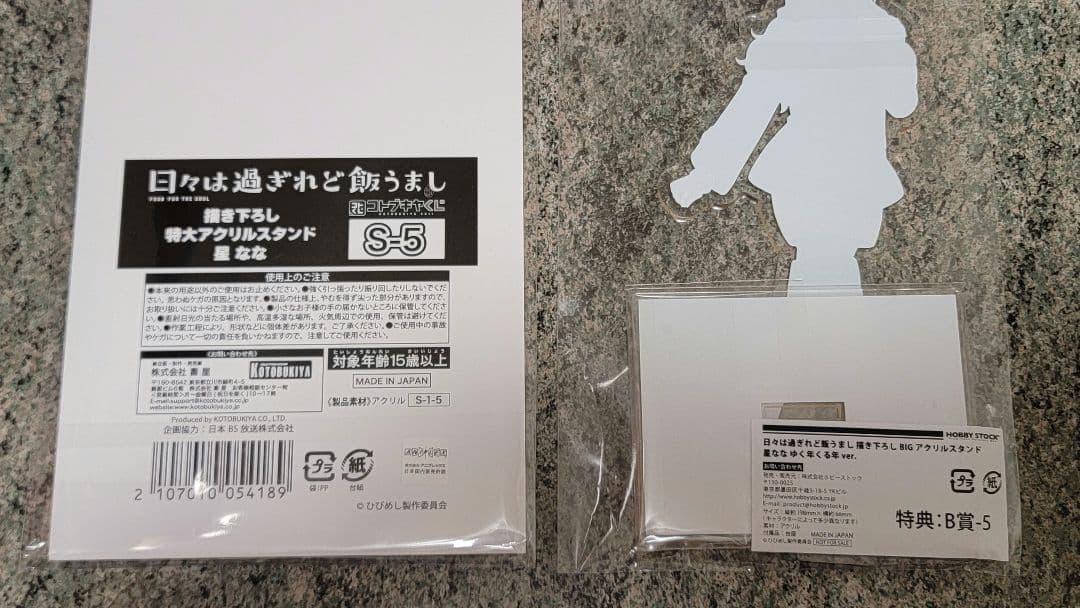 日々は過ぎれど飯うまし 星なな 非売品アクリルスタンド 2点セット
