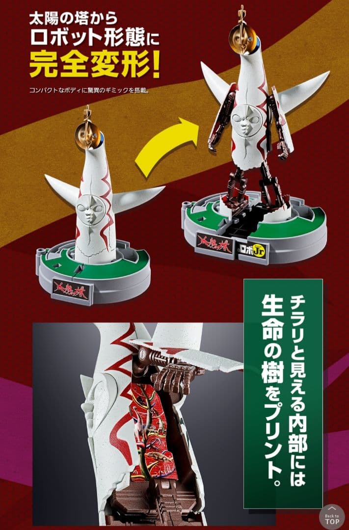 期間限定値下】大阪万博 太陽の塔のロボ, 合金ミニフィグ 2点セット未