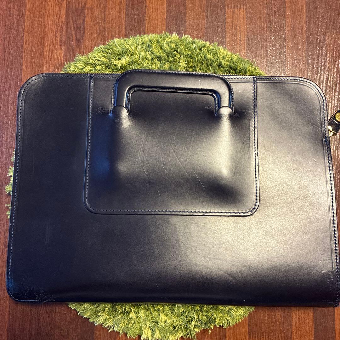 G*H様 グレンロイヤル　ブリーフケース　濃紺　パスケース付き