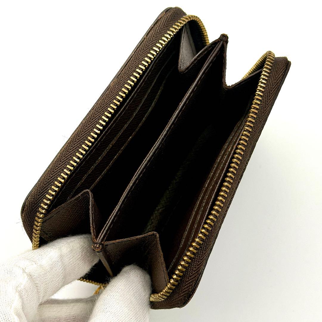 【未使用展示】ルイヴィトン ダミエ ジッピー パース 小銭入れ エベヌ