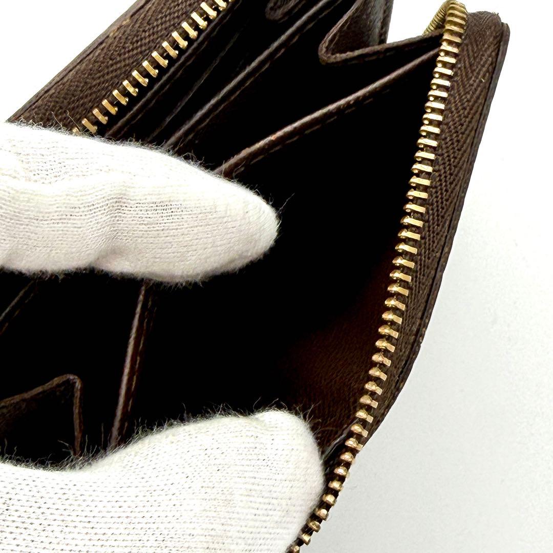 【未使用展示】ルイヴィトン ダミエ ジッピー パース 小銭入れ エベヌ