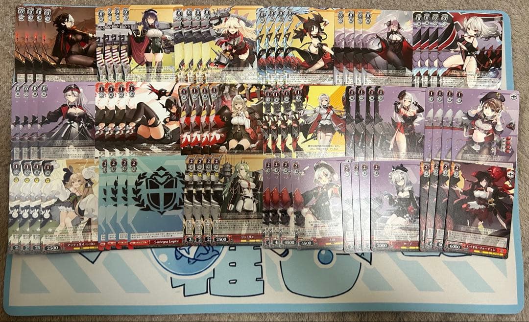 ヴァイスシュヴァルツ アズールレーンvol2 R以下4コン+RR+オマケスリーブ