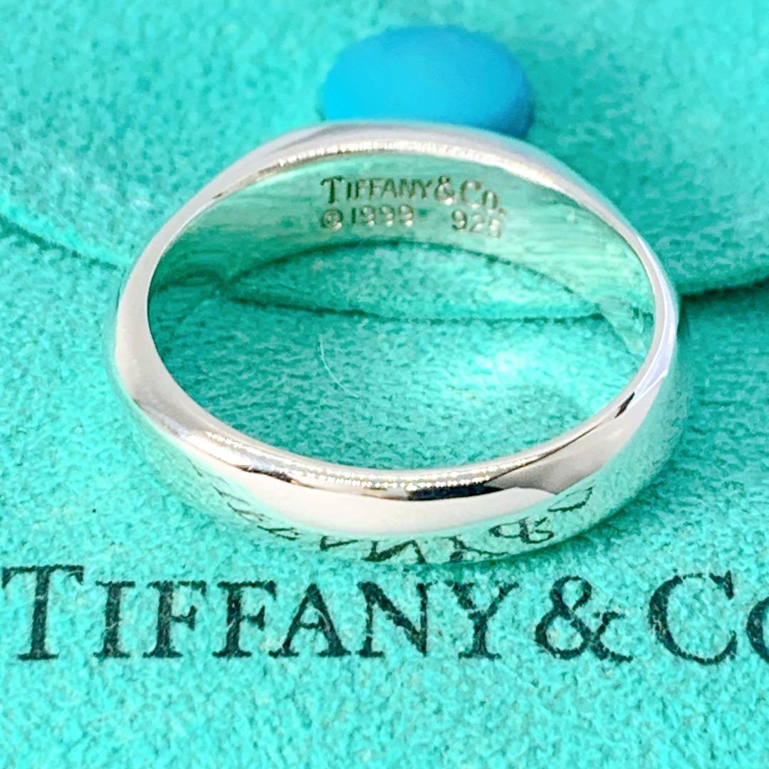美品 ティファニー ナイフエッジ リング 約19号 シルバー925
