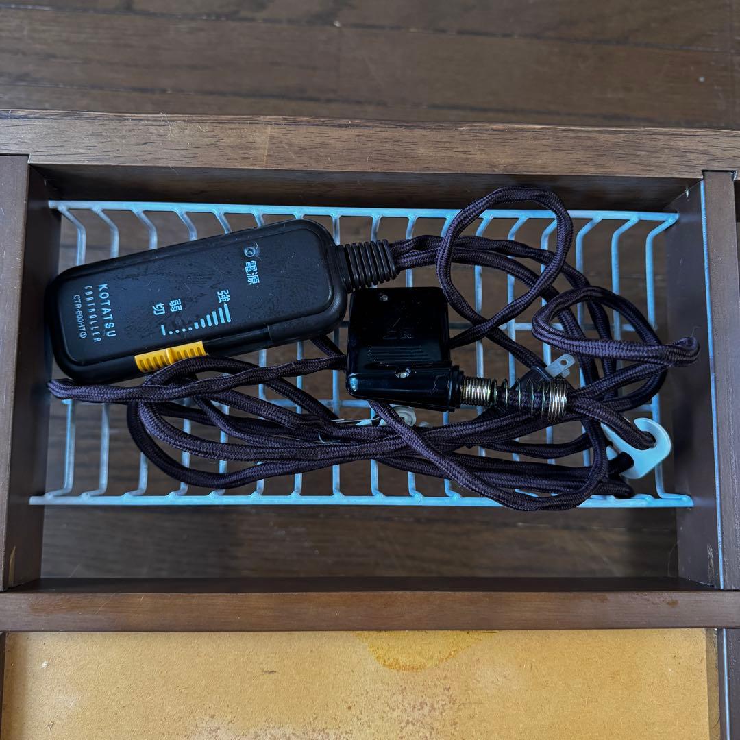 ゆうちゃん様専用】木製ガラストップ アジアンテイスト こたつテーブル