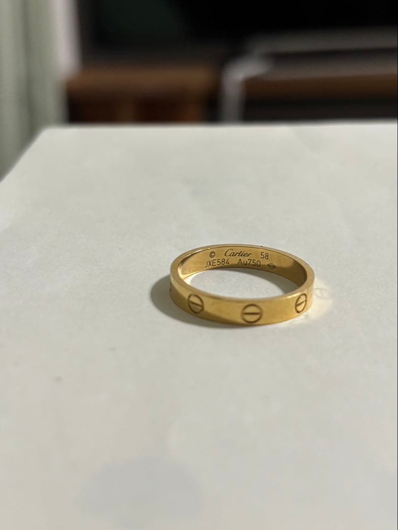 min様　Cartier ゴールドリング 58サイズ