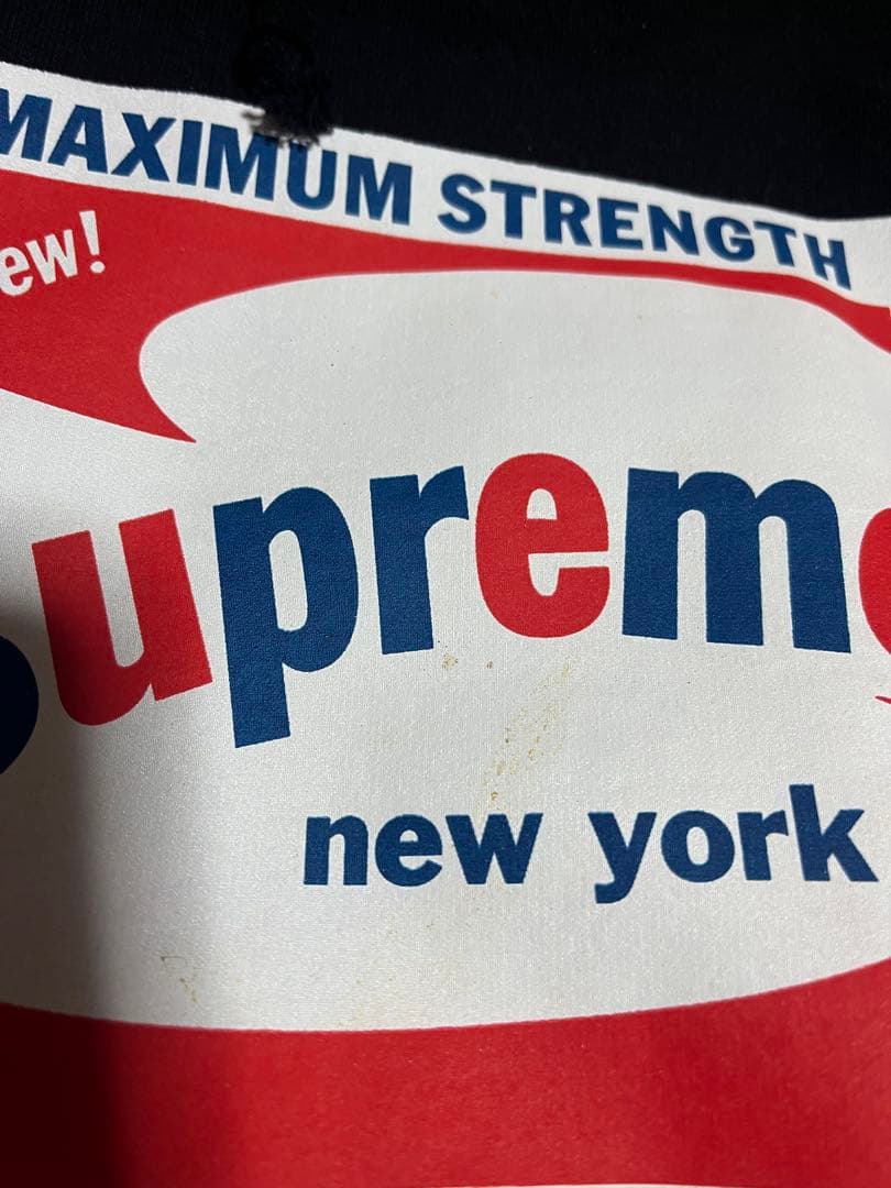 シュプリーム supreme パーカー　黒　L