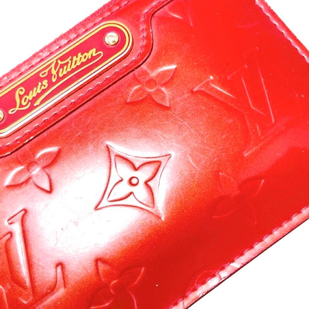 ルイヴィトン ヴェルニ ポシェットクレ ワイン CA3089 キーケース